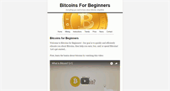 Desktop Screenshot of bitcoinsforbeginners.com